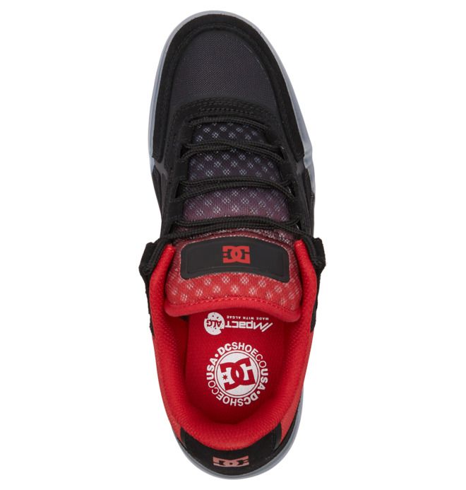 DC Shoes Metric Skate Sportcipő Férfi Fekete Piros | 25GDQVCYW