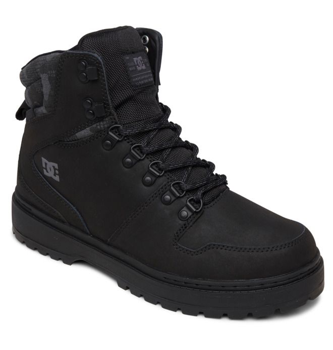 DC Shoes Peary Lace Winter Boots Téli Bakancs Férfi Fekete Camo | 06GYKHQBC