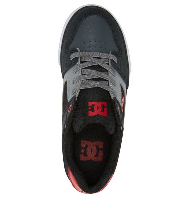 DC Shoes Pure Elastic Lace Pure Gyerek Fekete Szürke Piros | 48KBADMYW