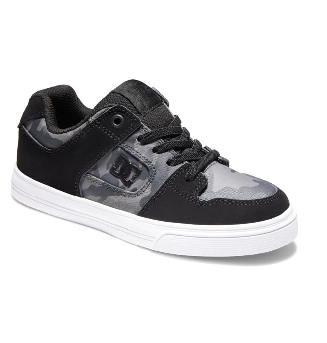 DC Shoes Pure Elastic Lace Pure Gyerek Fekete | 92EMAHVNB