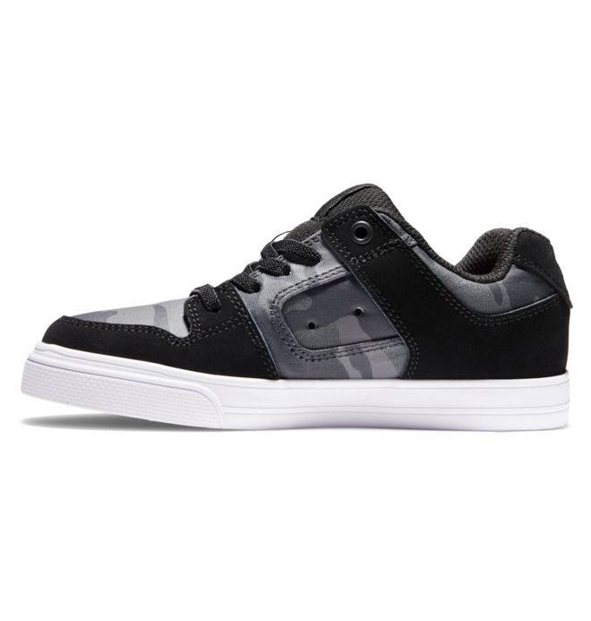 DC Shoes Pure Elastic Lace Pure Gyerek Fekete | 92EMAHVNB