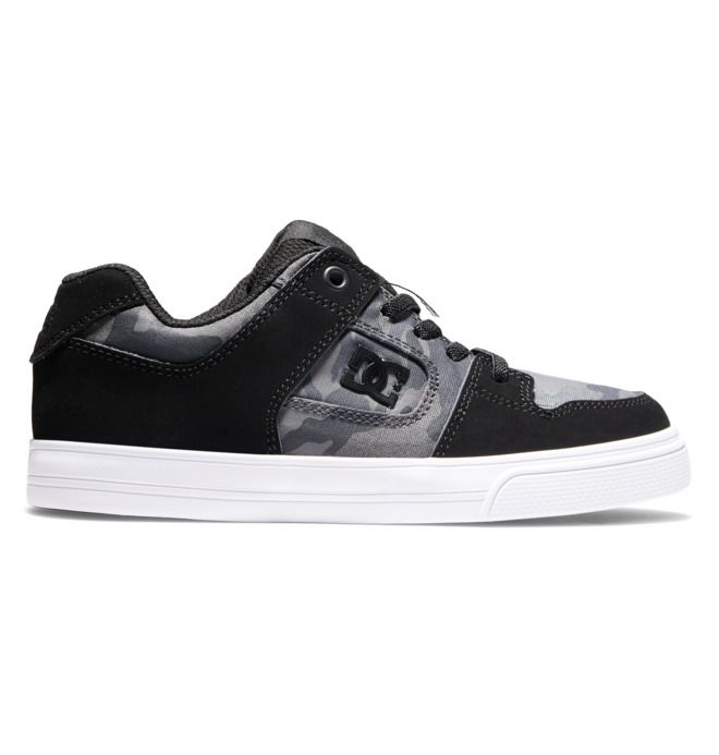 DC Shoes Pure Elastic Lace Pure Gyerek Fekete | 92EMAHVNB