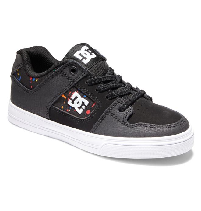 DC Shoes Pure Elastic Lace Pure Gyerek Fekete | 03SZXYMQA