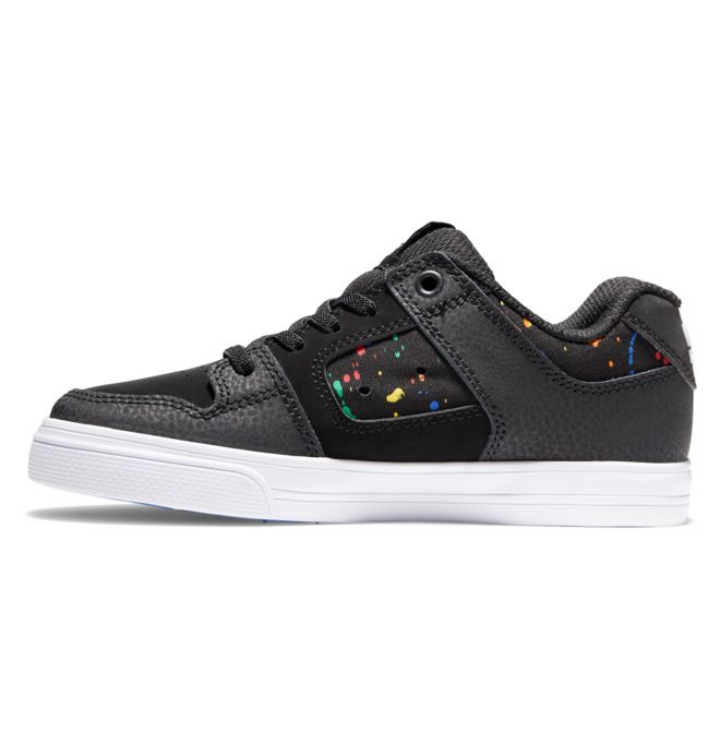 DC Shoes Pure Elastic Lace Pure Gyerek Fekete | 03SZXYMQA