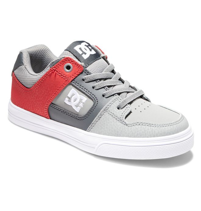 DC Shoes Pure Elastic Lace Pure Gyerek Szürke Szürke Fehér | 84LOEPSAI