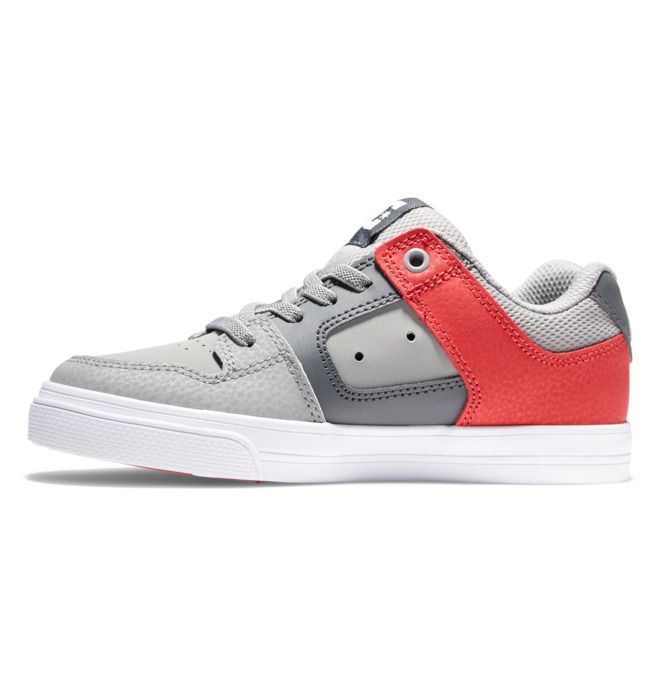 DC Shoes Pure Elastic Lace Pure Gyerek Szürke Szürke Fehér | 84LOEPSAI