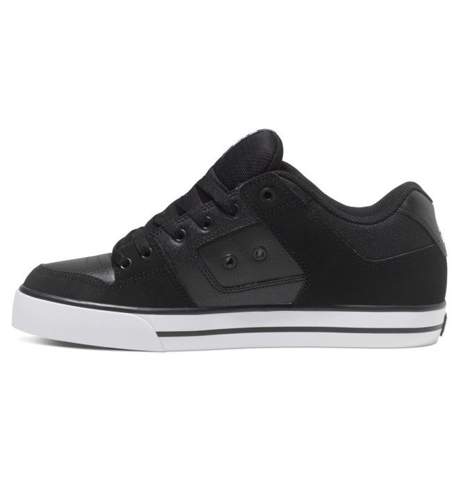 DC Shoes Pure Essentials Férfi Fekete Fekete Fehér | 86AFSBPWY