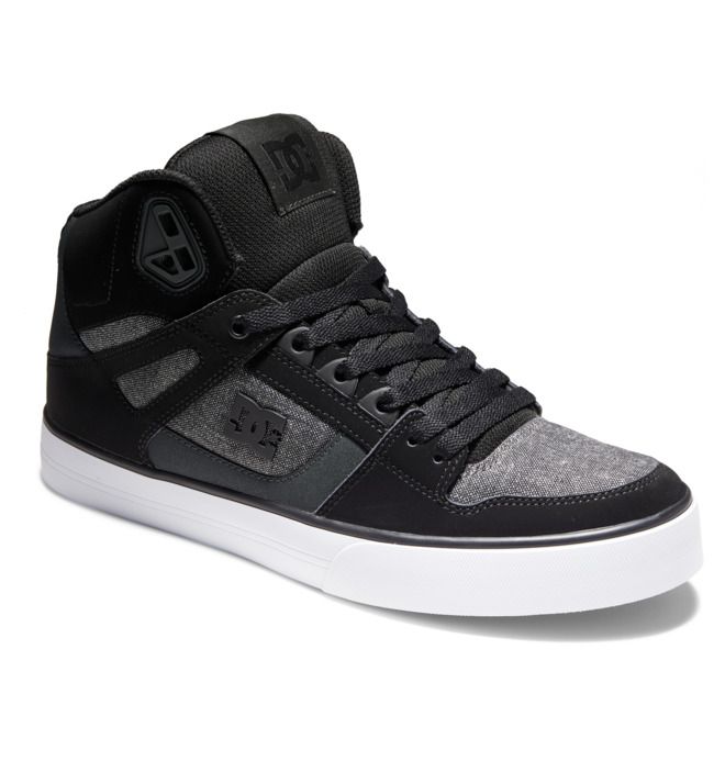 DC Shoes Pure High-Top Essentials Férfi Fekete Fekete | 51NCZEDLB