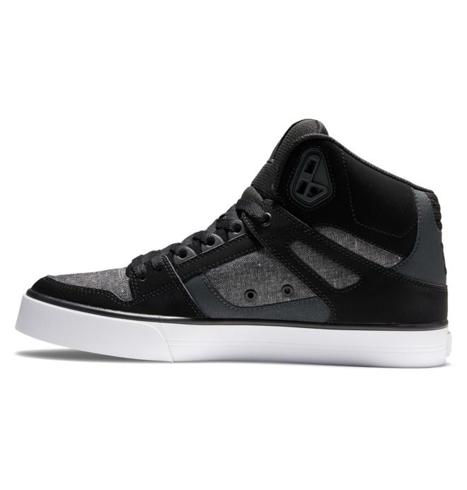 DC Shoes Pure High-Top Essentials Férfi Fekete Fekete | 51NCZEDLB