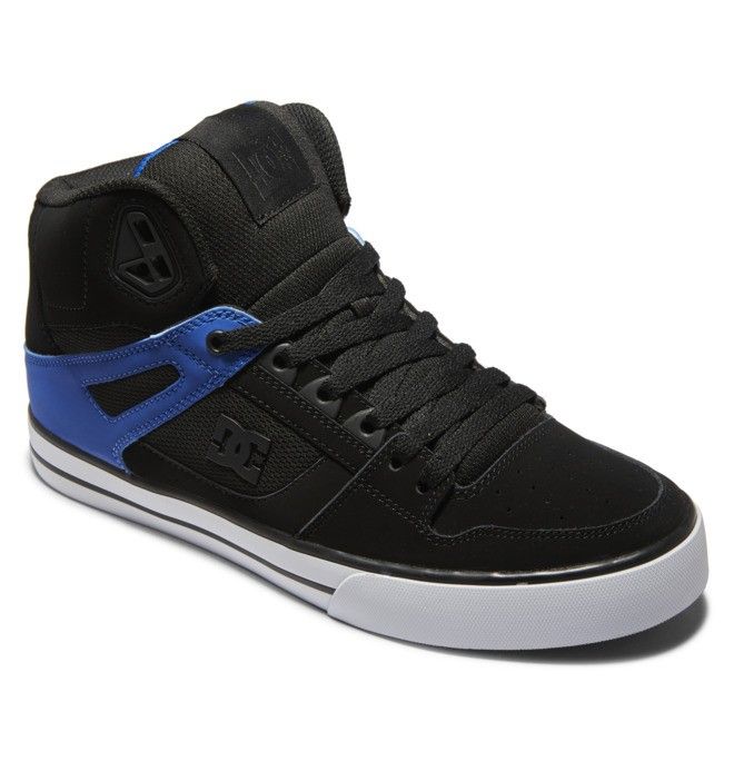 DC Shoes Pure High-Top Essentials Férfi Fekete Kék | 49FXIEVLT