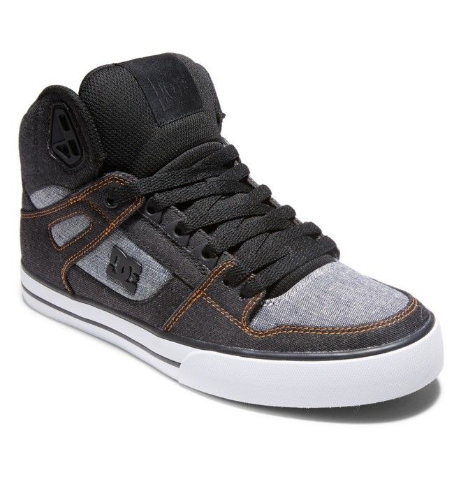 DC Shoes Pure High-Top Essentials Férfi Fekete Fekete | 41IPFNKSD