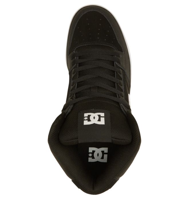 DC Shoes Pure High-Top Essentials Férfi Fekete Fekete Fehér | 13TQEGMNV