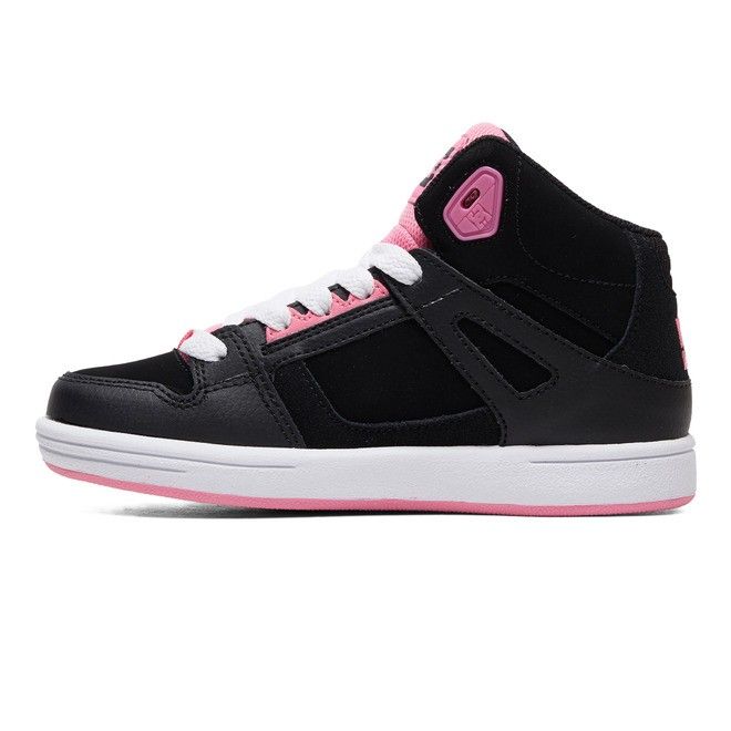 DC Shoes Pure High-Top Pure Gyerek Fekete Rózsaszín | 23JDUBZLE