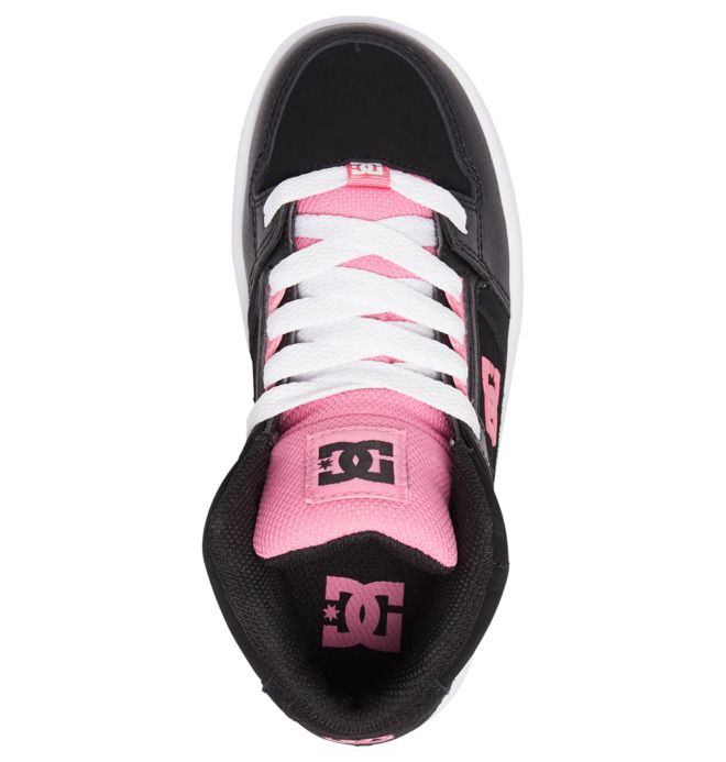 DC Shoes Pure High-Top Pure Gyerek Fekete Rózsaszín | 23JDUBZLE