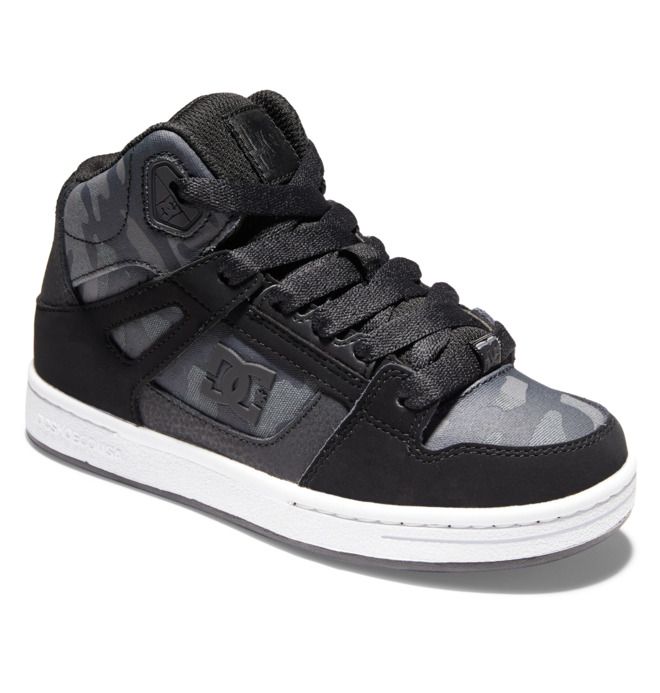 DC Shoes Pure High-Top Pure Gyerek Fekete | 85OPGNZAD