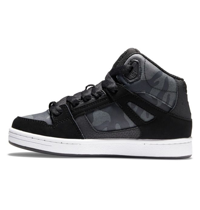 DC Shoes Pure High-Top Pure Gyerek Fekete | 85OPGNZAD