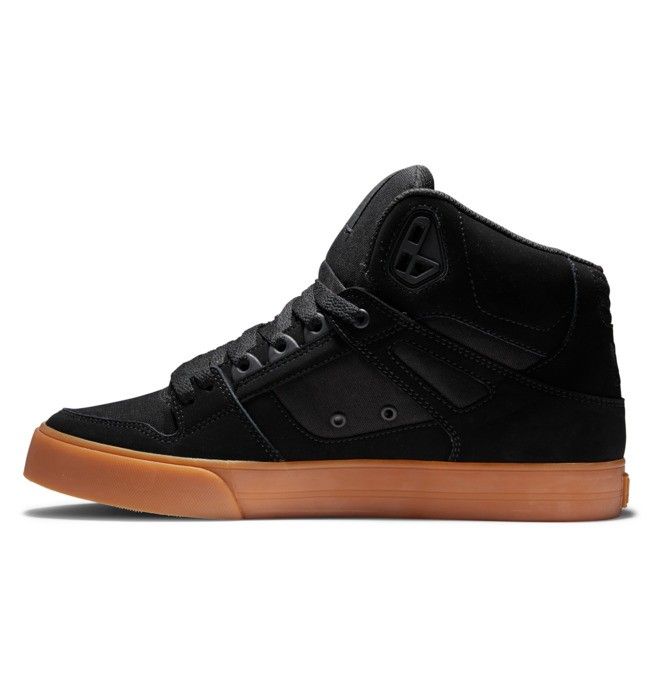 DC Shoes Pure High-Top Sportcipő Férfi Fekete | 65FLOIZWH