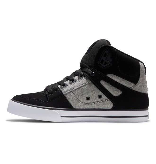 DC Shoes Pure High-Top Sportcipő Férfi Fekete | 74LEHCFMV