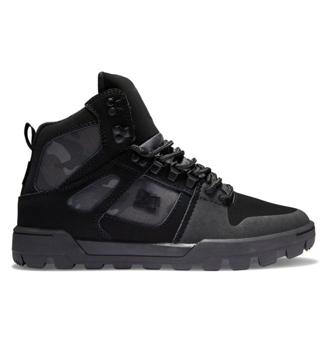 DC Shoes Pure High-Top Water-Resistant Winter Boots Téli Bakancs Férfi Fekete Szürke | 71TZRNKVC