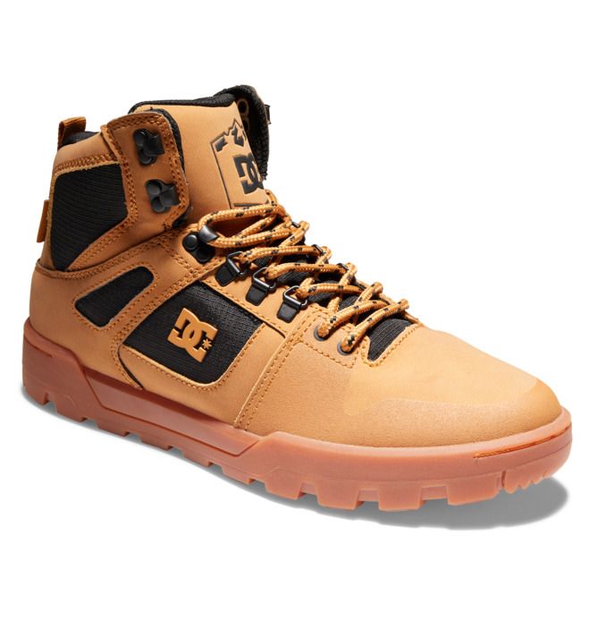 DC Shoes Pure High-Top Water-Resistant Winter Boots Téli Bakancs Férfi Barna Fekete | 35GONYWBH