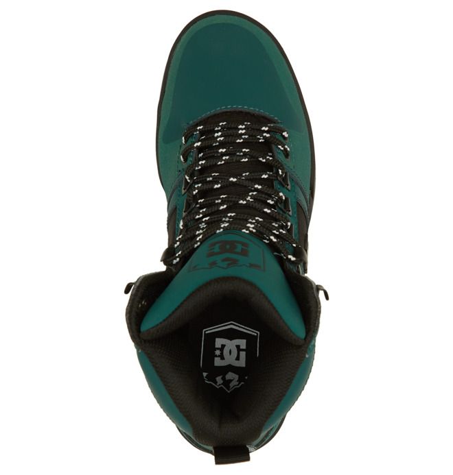 DC Shoes Pure High-Top Water-Resistant Winter Boots Téli Bakancs Férfi Mélyzöld | 25UNRLKMD