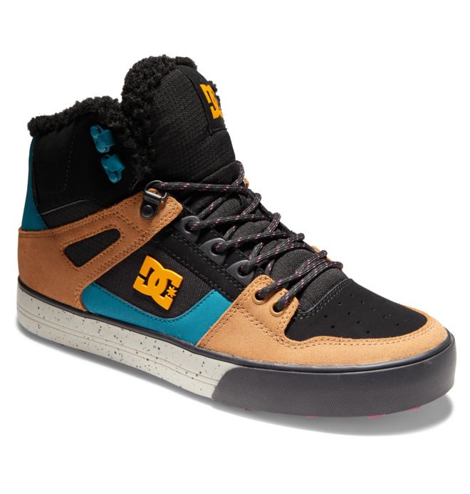 DC Shoes Pure High-Top Winter Téli Bakancs Férfi Fekete Barna Fekete | 23VENRDUY