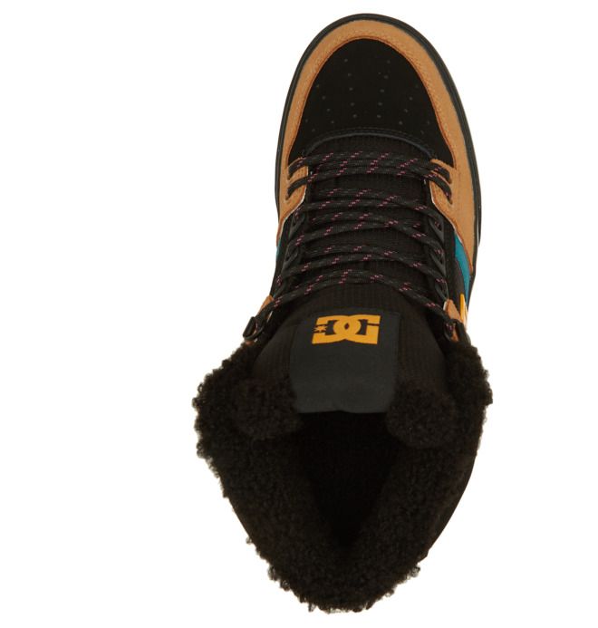 DC Shoes Pure High-Top Winter Téli Bakancs Férfi Fekete Barna Fekete | 23VENRDUY