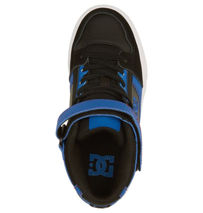 DC Shoes Pure High Elastic Lace High-Top Pure Gyerek Fekete Kék Piros | 13YJMECDQ