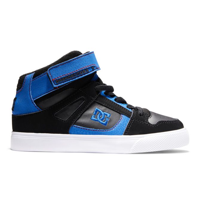 DC Shoes Pure High Elastic Lace High-Top Pure Gyerek Fekete Kék Piros | 13YJMECDQ