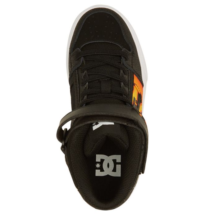 DC Shoes Pure High Elastic Lace High-Top Pure Gyerek Fekete | 07VNFJORU