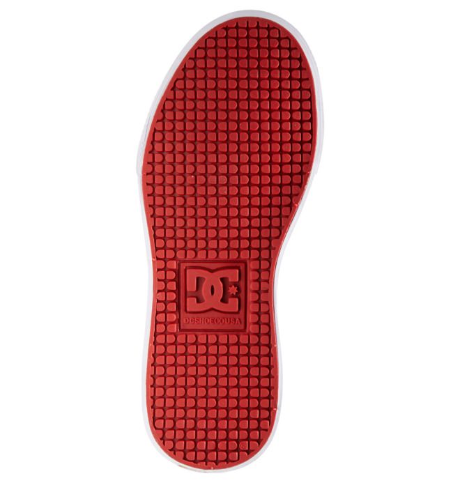 DC Shoes Pure High Elastic Lace High-Top Pure Gyerek Fehér Fekete Piros | 96JEROIZM