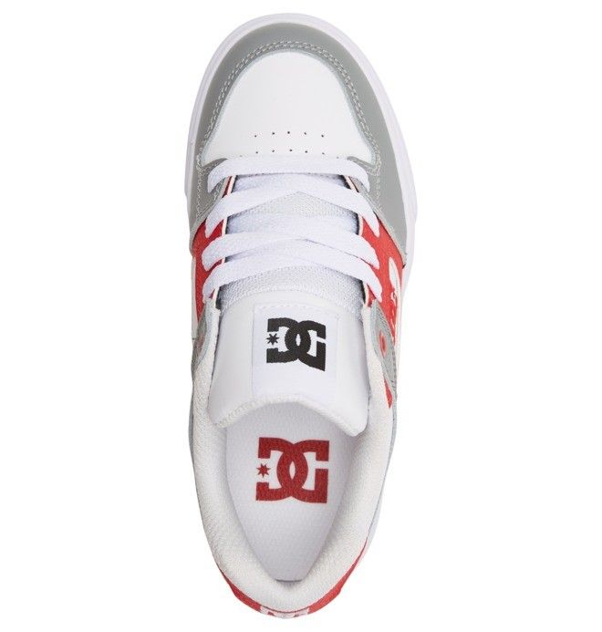 DC Shoes Pure Pure Gyerek Fehér Piros | 97OAFHNCI