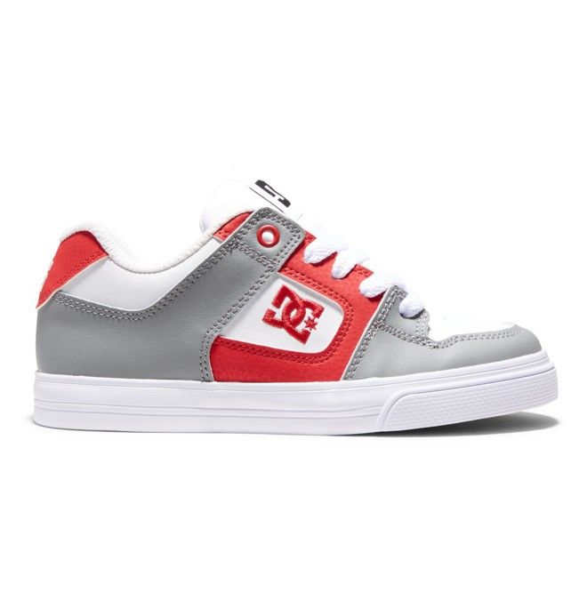 DC Shoes Pure Pure Gyerek Fehér Piros | 97OAFHNCI