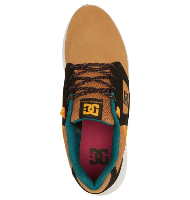 DC Shoes Skyline Lightweight Sportcipő Férfi Barna Fekete Fehér | 45HMWSGTJ