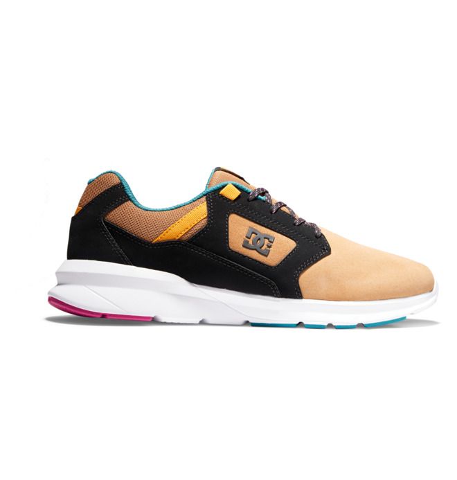 DC Shoes Skyline Lightweight Sportcipő Férfi Barna Fekete Fehér | 45HMWSGTJ