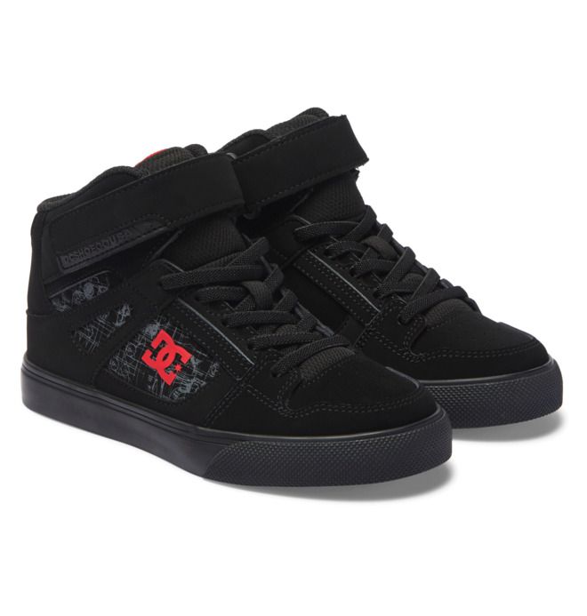 DC Shoes Star Wars Pure HI High-Top Pure Gyerek Fekete Piros Fekete | 07BXFGQCO