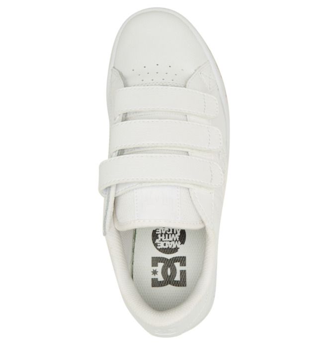 DC Shoes Striker Elastic Lace Sportcipő Női Fehér | 61LMFTYSI