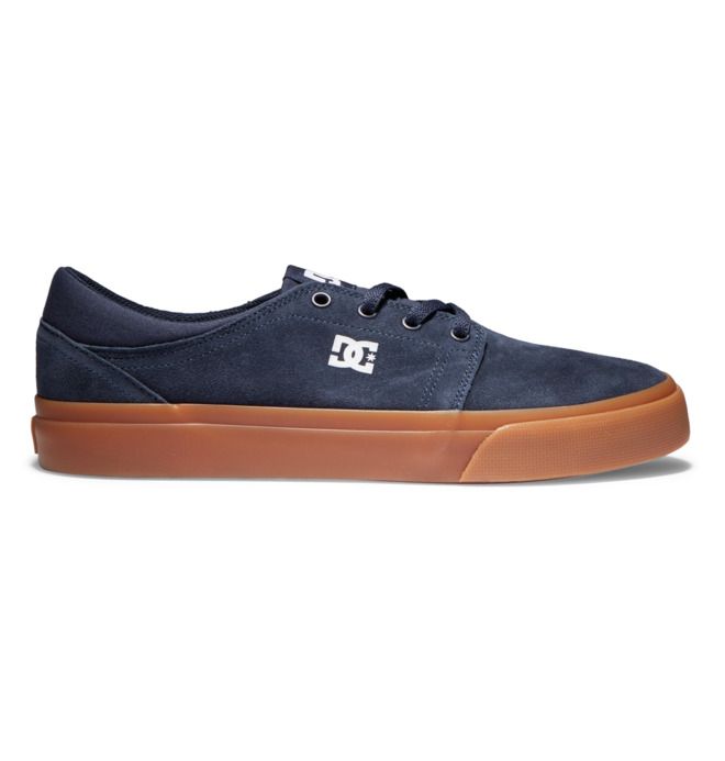 DC Shoes Trase Suede Sportcipő Férfi Sötétkék | 74QCSBJVK