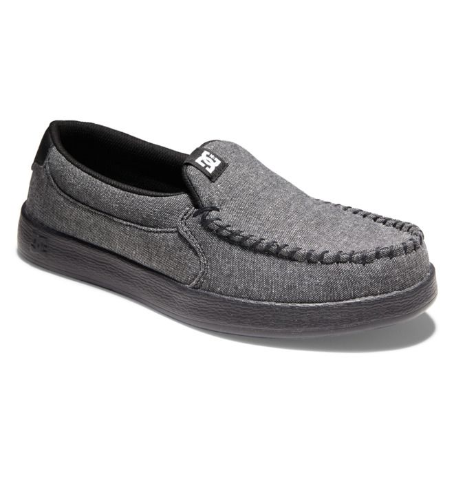 DC Shoes Villain Slip-On Slip Ons Férfi Fekete | 80PDMZNLJ