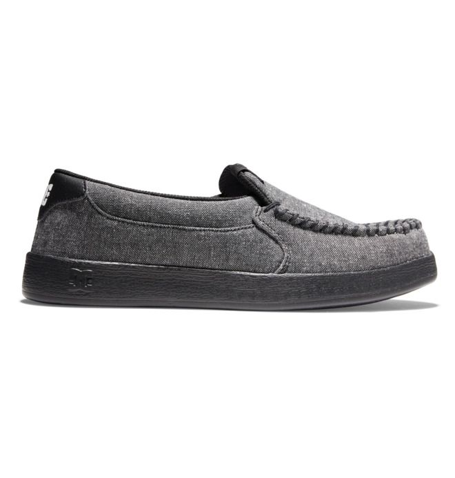 DC Shoes Villain Slip-On Slip Ons Férfi Fekete | 80PDMZNLJ