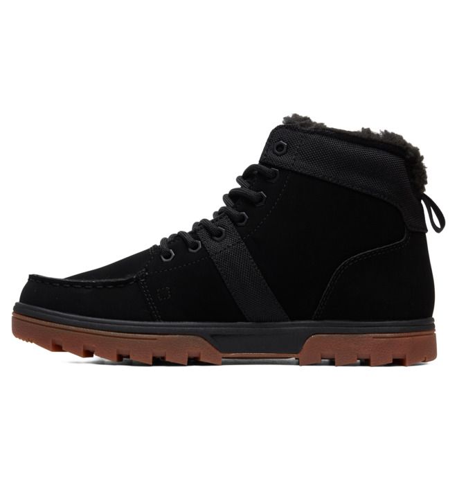 DC Shoes Woodland Boots Winter Boots Téli Bakancs Férfi Fekete | 51HTAGLNO